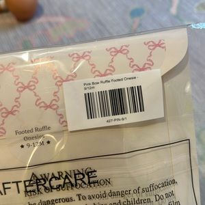 Little Pajama Co Pink Bow Zip Pajamas